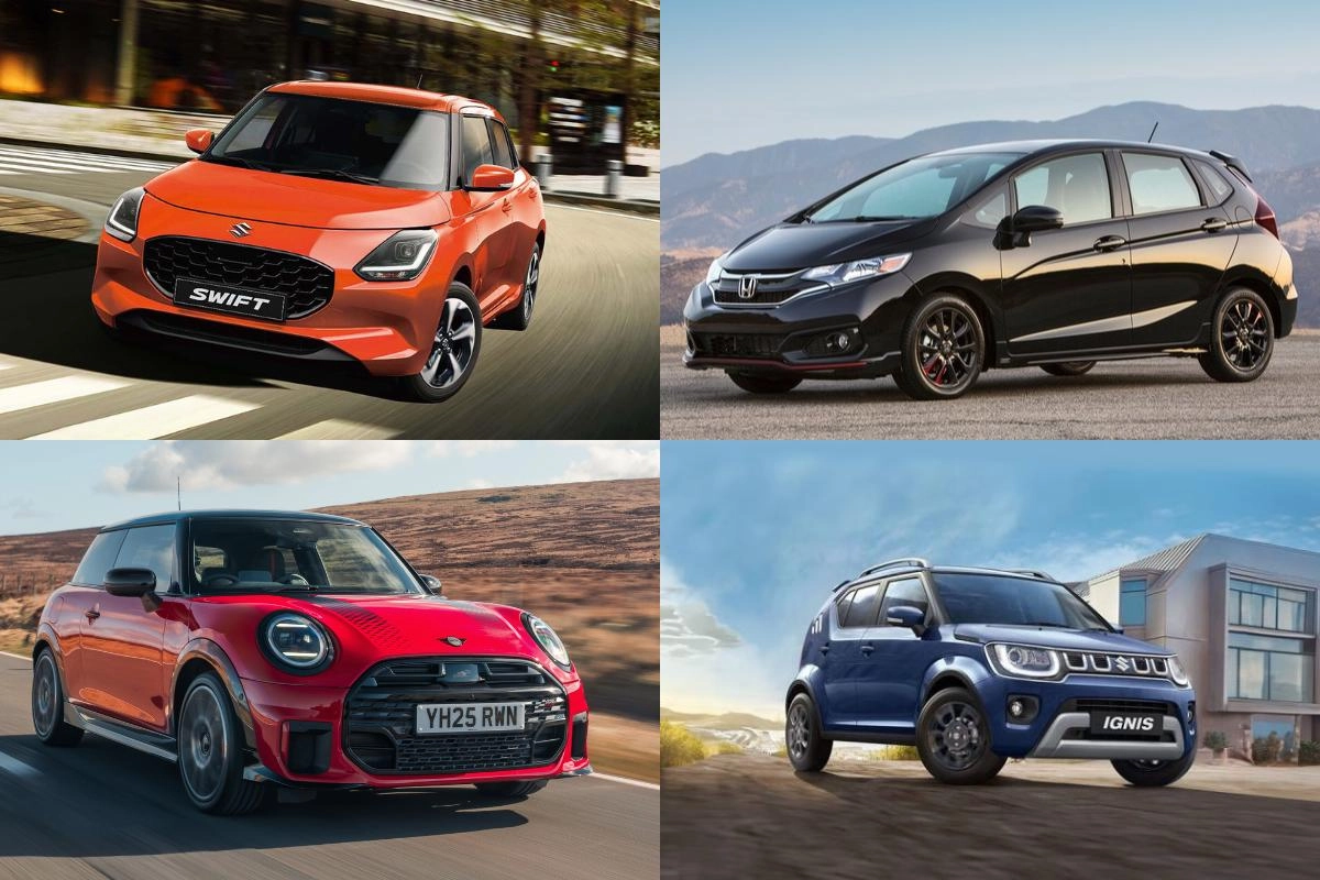 Swift 與其他小型掀背車比較：Fit、IGNIS、MINI Cooper