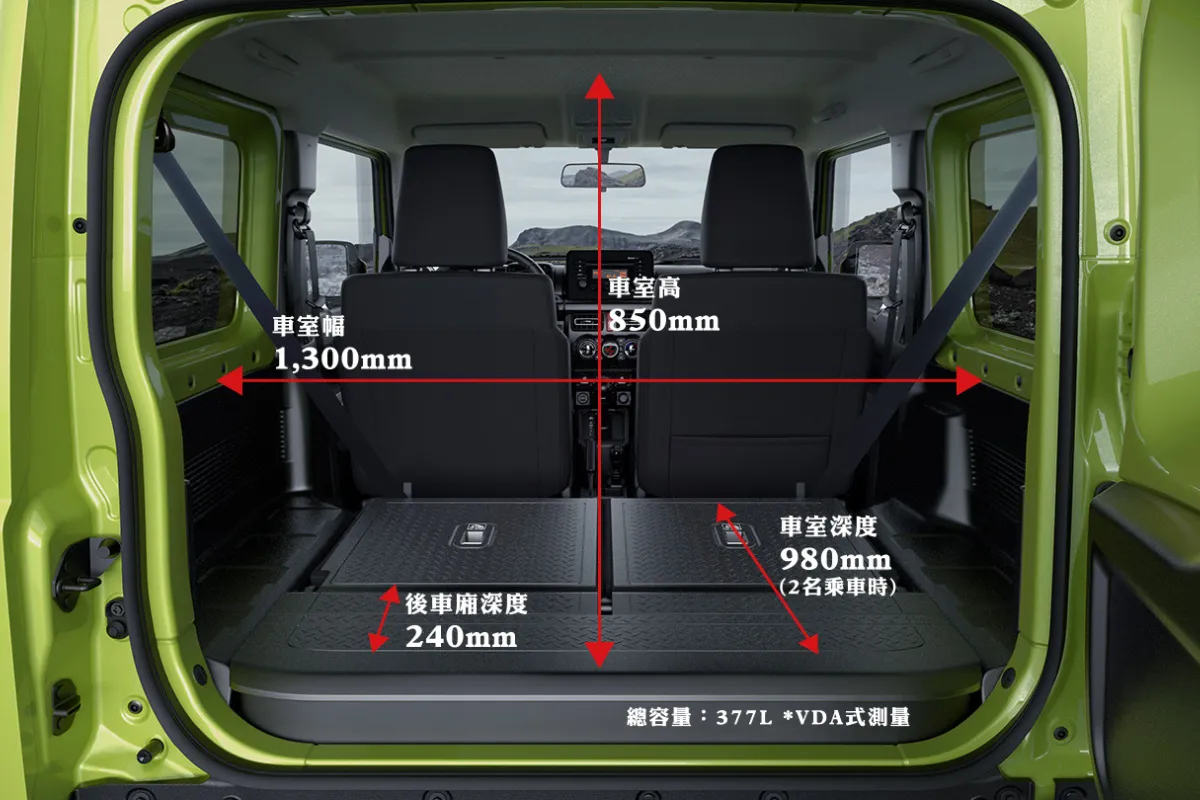 Jimny 乘坐空間狹小
